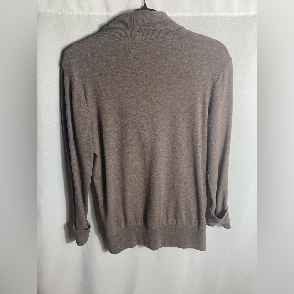 Banana Republic Women’s Brown Shawl Collar Pullover Sweater M Cotton Blend - Picture 5 of 9